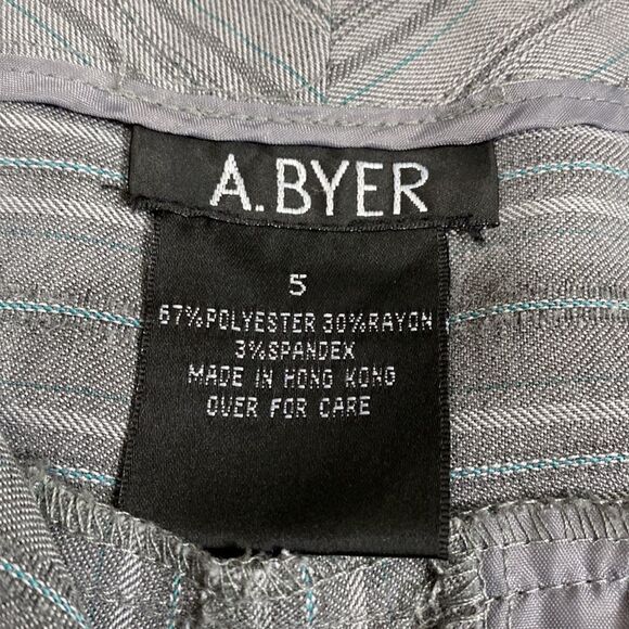 Gray Pinstripe Business Work Dress Pants - Picture 6 of 7